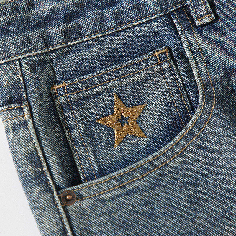 Sügises uued meeste kottis teksad Vintage laia säärega Tänavahip hop Y2K vabaaja teksapüksid sirged püksid mood Korea tänavarõivad