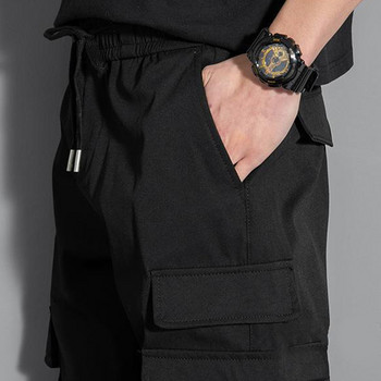Ανδρική Μόδα Ανοιξιάτικη και Φθινοπωρινή σεζόν Ανδρικά ρούχα εργασίας παντελόνι πολλαπλής τσέπης Βαμβακερά φαρδιά λεπτή εφαρμογή Street Style