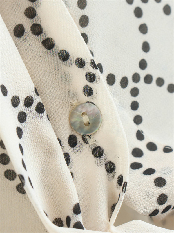 Sügisene uus satiinprinteriga pika seeliku komplekt Naiste elegantne revääriga pikkade varrukatega särk kõrge vöökohaga, suur kiiksuga seelik, kaheosaline komplekt naistele 2023