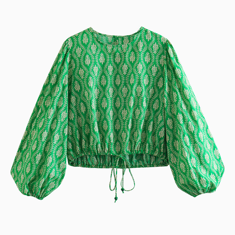 Ljeto 2023. Novi ženski set dugih hlača Ženska modna košulja s printom na stezajuće uže, ravnih džepova, dvodijelni set hlača Ženski