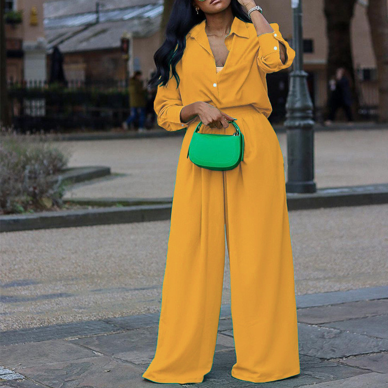 2023 naiste ühevärviline mood seksikas kardigansärk vabaaja laia säärega püksid kaheosaline komplekt костюм женский летний