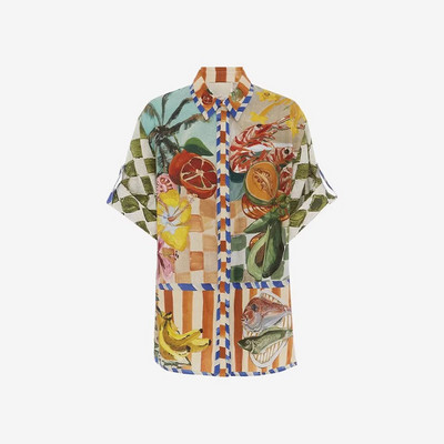 Ženski dvodijelni set od pamučne lanene majice s reverima i širokih hlača odijelo 2023. Ženska ležerna odjeća za odmor na plaži