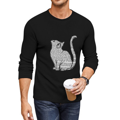 Nove knjige i mačke i knjige i mačke Duga majica kratkih rukava slatke majice veće veličine Anime majice majice kratkih rukava za muškarce pamuk