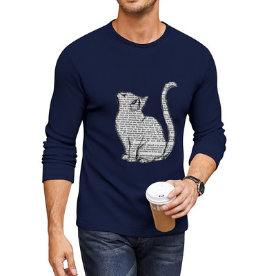 Nove knjige i mačke i knjige i mačke Duga majica kratkih rukava slatke majice veće veličine Anime majice majice kratkih rukava za muškarce pamuk