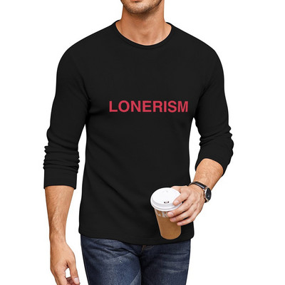 Új Lonerism Long T-Shirt vicces póló sima póló ruhák férfiaknak