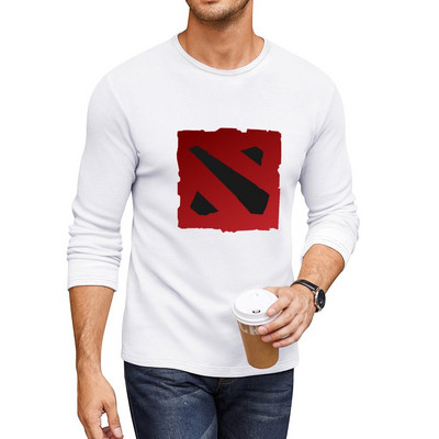 Νέο DOTA μακρύ μπλουζάκι φούτερ μαύρο μπλουζάκι vintage ανδρικό βαμβακερό μπλουζάκι