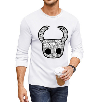 Uus The Hollow Knight pikk T-särk poiste valged t-särgid dressipluusid treeningsärgid meestele