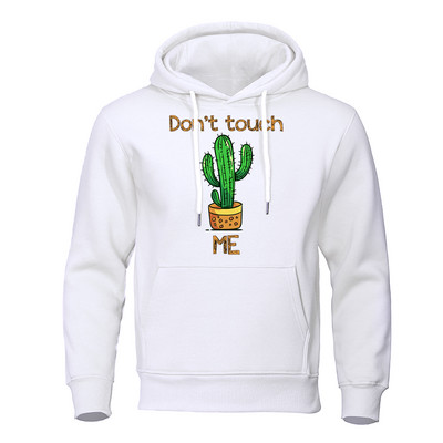 Don`t Touch Me Prickly Cactus Imprimare Îmbrăcăminte Bărbați Moda Pulover Hanorace Crewneck Hip Hop Hanorac cald largi pentru bărbați