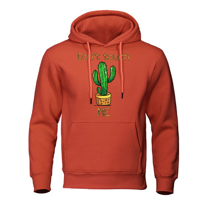 Ärge puudutage mind torkiv kaktusetrükk Rõivad Meeste Mood Pullover Pusad Crewneck Hip Hop Pusa, Soe, Lahti Meeste Kapuuts