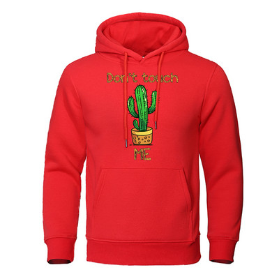 Ärge puudutage mind torkiv kaktusetrükk Rõivad Meeste Mood Pullover Pusad Crewneck Hip Hop Pusa, Soe, Lahti Meeste Kapuuts