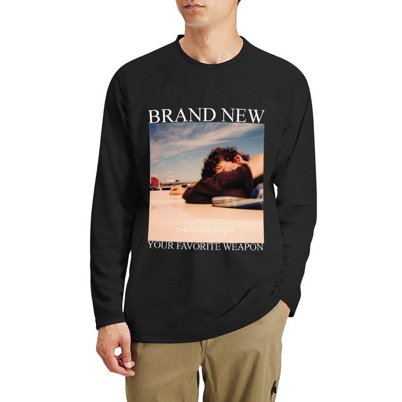 Uus uhiuus Sinu lemmikrelv pikk T-särk Teesärk vintage t-särk meeste puuvillased t-särgid