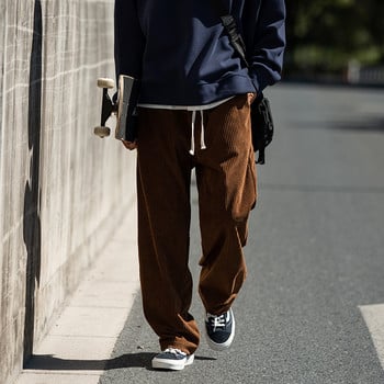Ανδρικά casual παντελόνια Loose ίσια κοτλέ παντελόνι Ελαστική μέση Φούτερ Μόδα Streetwear Ανοιξιάτικα Ανδρικά αθλητικά παντελόνια jogger