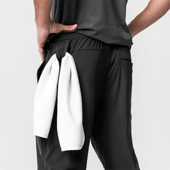 Λεπτό ανδρικό παντελόνι 2023 Ανδρικό αθλητικό παντελόνι μόδας jogger Παντελόνι γυμναστικής με φερμουάρ γρήγορου στεγνώματος Ενδύματα δρόμου Εξωτερικά casual παντελόνια