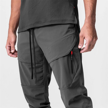 Тънки мъжки панталони 2023 Fashion Jogger мъжки спортни панталони Бързосъхнещи фитнес панталони с цип Улично облекло Ежедневни панталони за открито