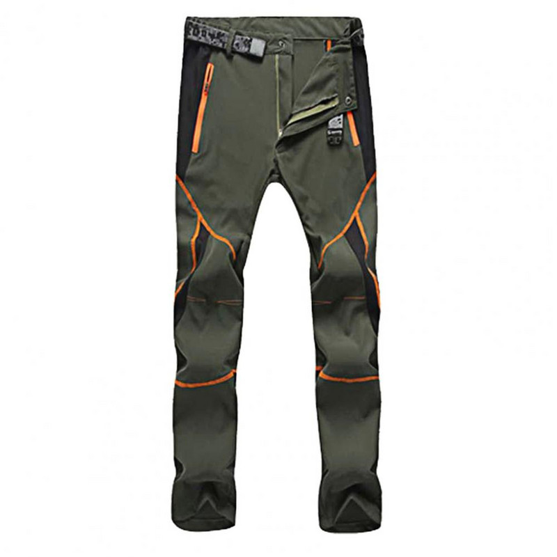 NUONEKO muške softshell zimske planinarske hlače, vodootporne i otporne na vjetar, tople flisove, debele, reflektirajuće, sportske hlače na otvorenom