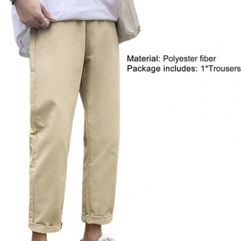 Ανδρικά λινά παντελόνια τεσσάρων εποχών 2021 Φαρδύ παντελόνι σε στυλ δρόμου Ανδρικά παντελόνια για τζόκινγκ Pantalons Pour Hommes