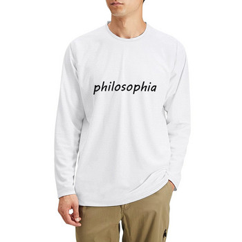 New Parasyte - philosophia Дълга тениска с графики тениска обикновена тениска графични тениски тениски тениски мъжки прилепнали тениски за мъже