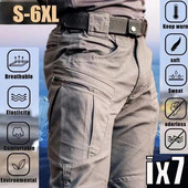City Tactical Cargo Pants Férfi Szabadtéri Túrázás Kemping Több zsebes Katonai Hadsereg nadrág Alkalmi lélegző vízálló melegítőnadrág