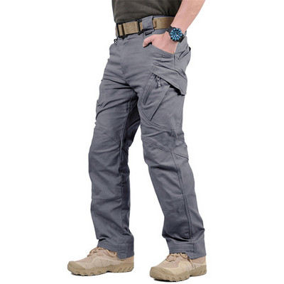 City Tactical Cargo Pants Férfi Szabadtéri Túrázás Kemping Több zsebes Katonai Hadsereg nadrág Alkalmi lélegző vízálló melegítőnadrág