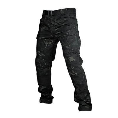 City Tactical Cargo Pants Férfi Szabadtéri Túrázás Kemping Több zsebes Katonai Hadsereg nadrág Alkalmi lélegző vízálló melegítőnadrág