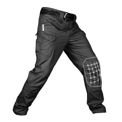 City Tactical Cargo Pants Férfi Szabadtéri Túrázás Kemping Több zsebes Katonai Hadsereg nadrág Alkalmi lélegző vízálló melegítőnadrág