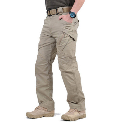City Tactical Cargo Pants Férfi Szabadtéri Túrázás Kemping Több zsebes Katonai Hadsereg nadrág Alkalmi lélegző vízálló melegítőnadrág