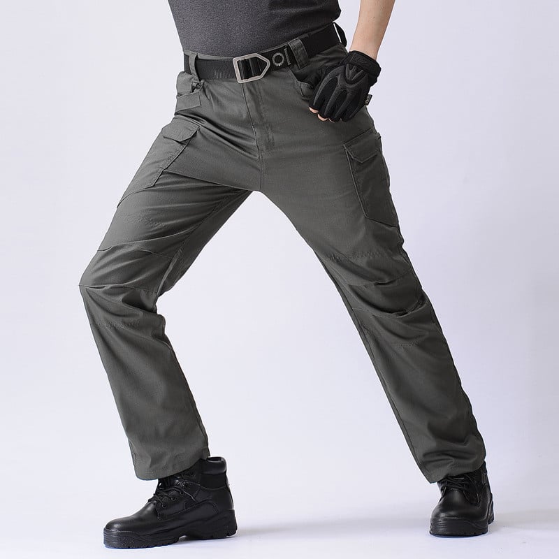 City Tactical Cargo Pants Férfi Szabadtéri Túrázás Kemping Több zsebes Katonai Hadsereg nadrág Alkalmi lélegző vízálló melegítőnadrág