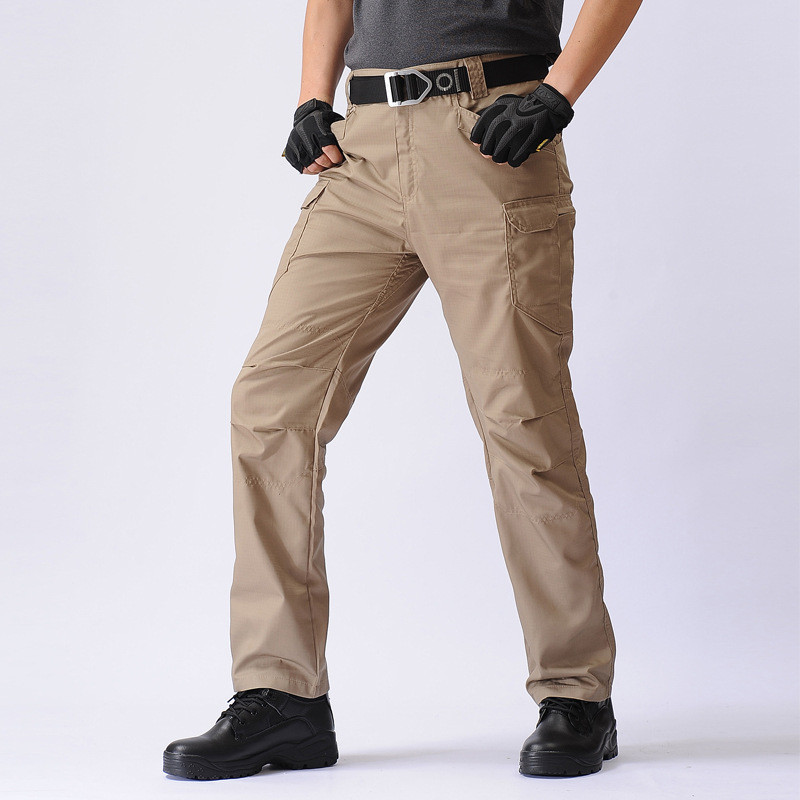 City Tactical Cargo Pants Férfi Szabadtéri Túrázás Kemping Több zsebes Katonai Hadsereg nadrág Alkalmi lélegző vízálló melegítőnadrág