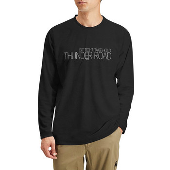 Нова дълга тениска Thunder Road, момчета, бели тениски, тениска с ново издание, бързосъхнеща риза, естетични дрехи, мъжка тениска