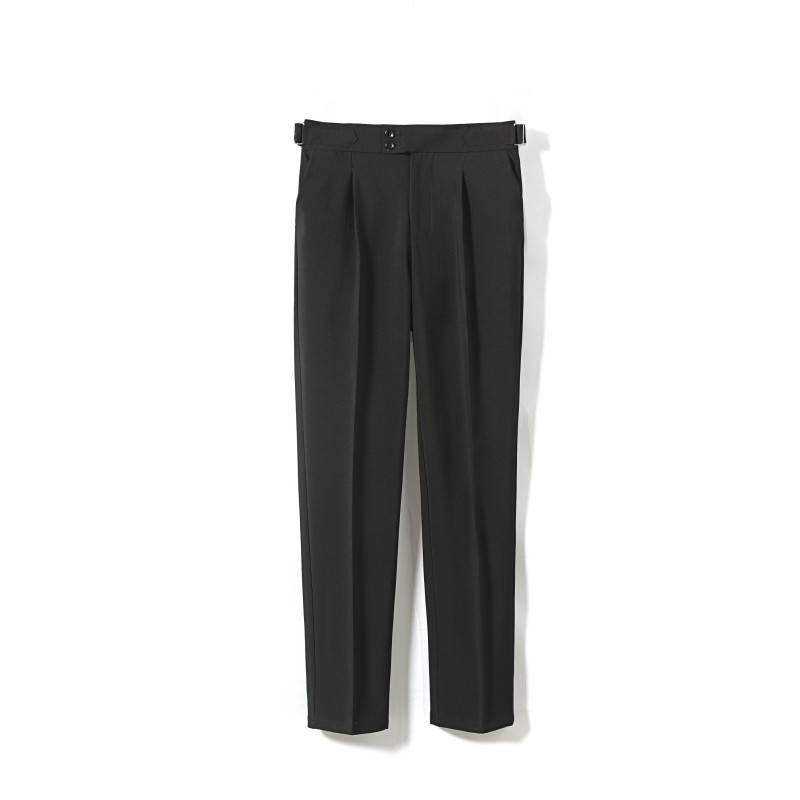 Pantaloni casual pentru bărbați, la modă coreeană, drepți, slim, cu draperie, la birou, până la glezne, pantaloni pentru bărbați, cafea, kaki, alb