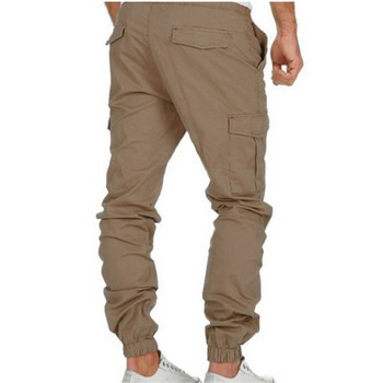 Нова колекция Пролет Есен Долнища Нови панталони Jogger Мъжки шнурове Удобни спортни панталони с еластична талия