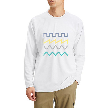 New Waveform Long T-Shirt обикновена тениска хипи дрехи суичъри спортни фенове тениски тениски мъжки