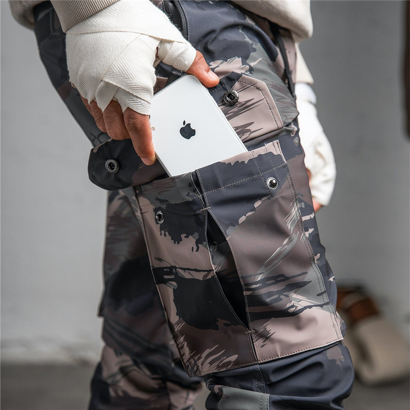 Ανδρικό πολυλειτουργικό παντελόνι τσέπης Παντελόνι παραλλαγής Άνδρας Γυμναστήρια Fitness Bodybuilding Joggers Παντελόνι προπόνησης Ανδρικά Φούτερ