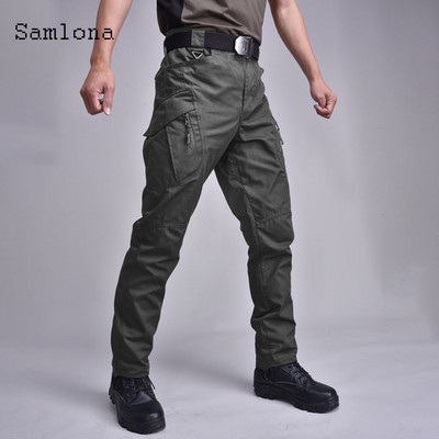 Ανδρικό casual παντελόνι Plus Size 2022 Summer Moto & Bike Pants Ανδρικό παντελόνι με τσέπες με φερμουάρ Νέο μασίφ χακί μαύρο παντελόνι ελεύθερου εξωτερικού χώρου