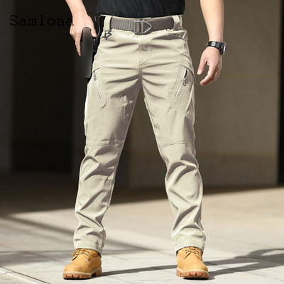 Ανδρικό casual παντελόνι Plus Size 2022 Summer Moto & Bike Pants Ανδρικό παντελόνι με τσέπες με φερμουάρ Νέο μασίφ χακί μαύρο παντελόνι ελεύθερου εξωτερικού χώρου