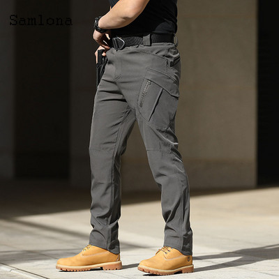 Ανδρικό casual παντελόνι Plus Size 2022 Summer Moto & Bike Pants Ανδρικό παντελόνι με τσέπες με φερμουάρ Νέο μασίφ χακί μαύρο παντελόνι ελεύθερου εξωτερικού χώρου