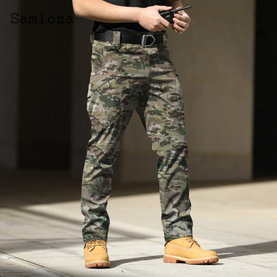 Ανδρικό casual παντελόνι Plus Size 2022 Summer Moto & Bike Pants Ανδρικό παντελόνι με τσέπες με φερμουάρ Νέο μασίφ χακί μαύρο παντελόνι ελεύθερου εξωτερικού χώρου
