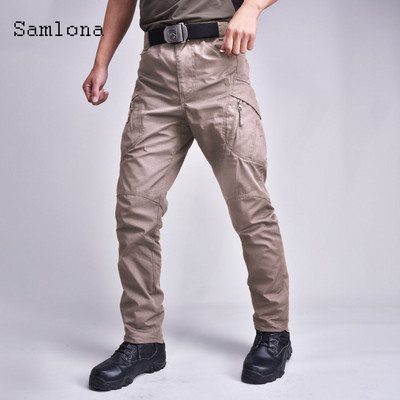 Ανδρικό casual παντελόνι Plus Size 2022 Summer Moto & Bike Pants Ανδρικό παντελόνι με τσέπες με φερμουάρ Νέο μασίφ χακί μαύρο παντελόνι ελεύθερου εξωτερικού χώρου