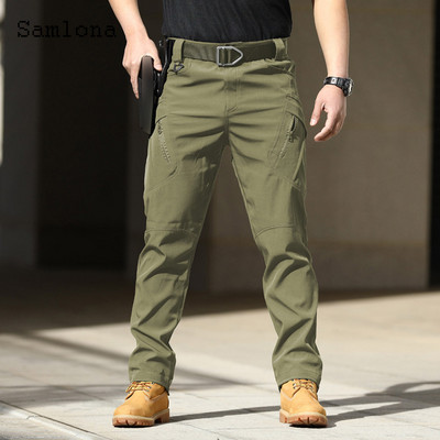 Ανδρικό casual παντελόνι Plus Size 2022 Summer Moto & Bike Pants Ανδρικό παντελόνι με τσέπες με φερμουάρ Νέο μασίφ χακί μαύρο παντελόνι ελεύθερου εξωτερικού χώρου