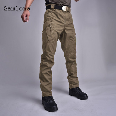 Ανδρικό casual παντελόνι Plus Size 2022 Summer Moto & Bike Pants Ανδρικό παντελόνι με τσέπες με φερμουάρ Νέο μασίφ χακί μαύρο παντελόνι ελεύθερου εξωτερικού χώρου