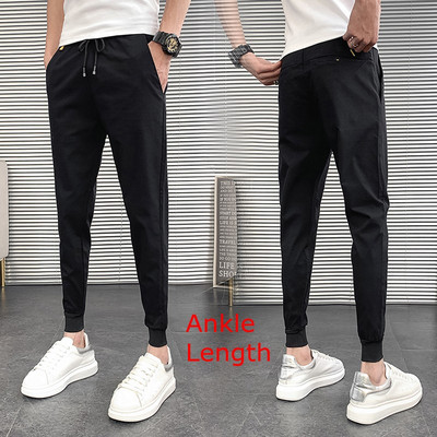 Καλοκαιρινό αντρικό καθημερινό παντελόνι χαρέμι ολοκαίνουργιο 2023 Κορεάτικο παντελόνι με λεπτή εφαρμογή Jogger Ανδρικό παντελόνι στιβαρό παντελόνι Streetwear Ανδρικά 36-28 Hot