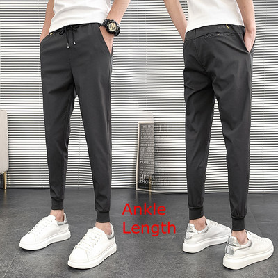Καλοκαιρινό αντρικό καθημερινό παντελόνι χαρέμι ολοκαίνουργιο 2023 Κορεάτικο παντελόνι με λεπτή εφαρμογή Jogger Ανδρικό παντελόνι στιβαρό παντελόνι Streetwear Ανδρικά 36-28 Hot