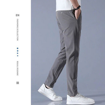 Мъжки панталони за голф Бързосъхнещи дълги удобни панталони за свободното време с джобове Разтегливи панталони Relax Fit Дишащ дизайн с цип