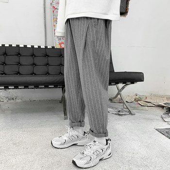 Корейски райета Харем панталони Мъжки 2021 Streetwear мъжки ежедневни свободни японски мъжки черни сиви ретро карирани пънк панталони Harajuku