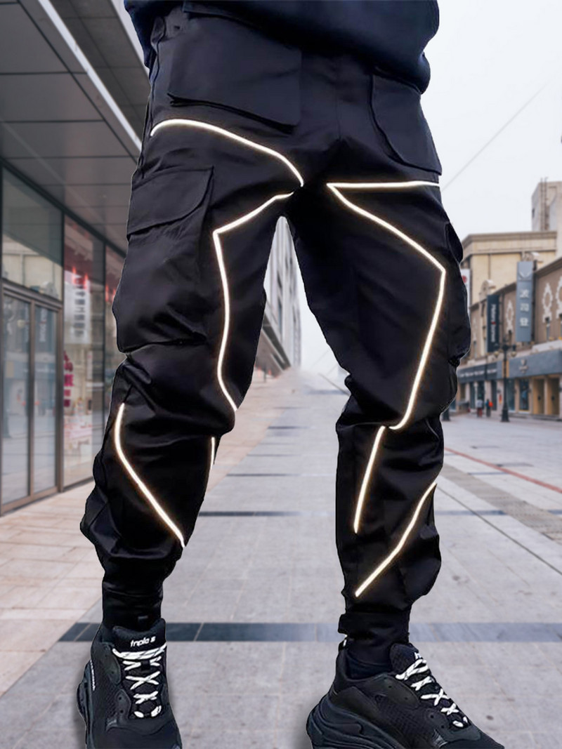 Američki sportski kombinezon jesenski i zimski trendovski brend ležerne hlače na devet točaka s više džepova, hlače za fitness na otvorenom