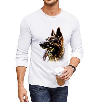 Uus saksa lambakoera pikk T-särk raskekaalu t-särgid naljakas t-särk ülev t-särk meeste graafiliste t-särkide pakk