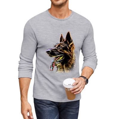 Uus saksa lambakoera pikk T-särk raskekaalu t-särgid naljakas t-särk ülev t-särk meeste graafiliste t-särkide pakk