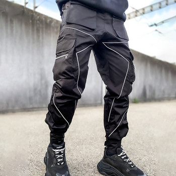 PFNW Едноцветни топове с шевове Карго панталони с джобове Мъжки тъмни стрийт облекла Есен Свободни тенденции Techwear Мъжки тъмни дрехи 12A1697
