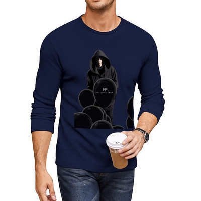 Νέο NF Long T-Shirt κορεατικά ανδρικά μπλουζάκια νέας έκδοσης μεγάλα και ψηλά μπλουζάκια για άνδρες