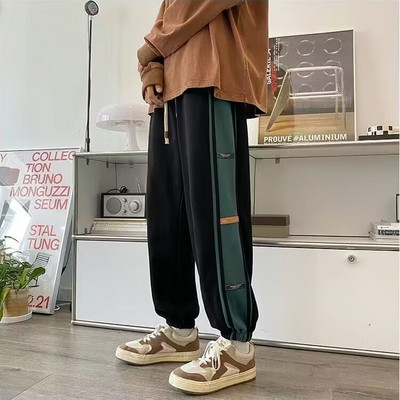 Koreon Harajuku Meeste Triibulised Dressipüksid Kevadsuvi elastne vöökoht kottis suur suur meeste üliõpilaste vabaaja haremi spordipüksid 5XL